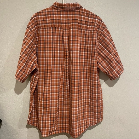 Men’s Carhartt short sleeve button down plaid shirt. Size 2XL - Picture 4 of 4